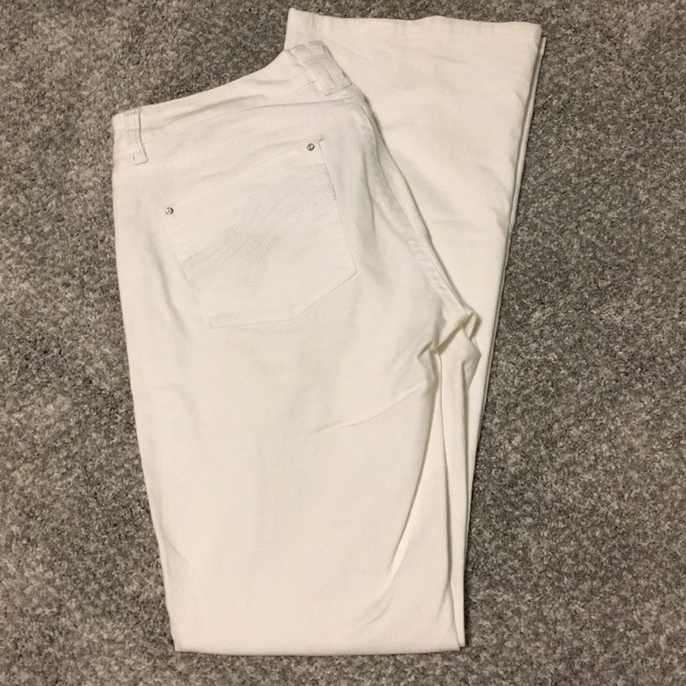 WHBM White Flare Jeans